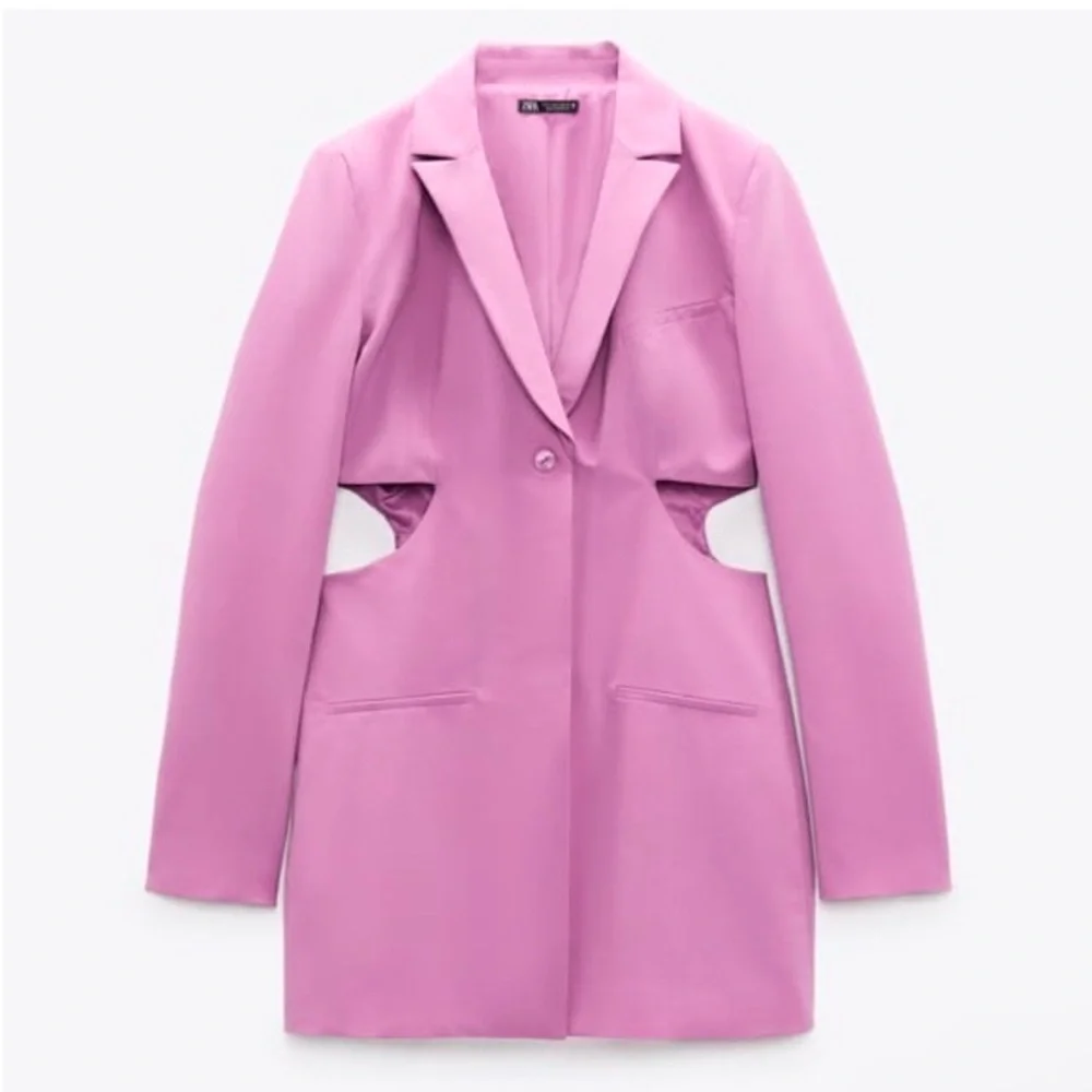 ZARA Lilac Cut Out Blazer Dress – Size L, NWT, Blogger Favorite, Sold Out! - Picture 7 of 13